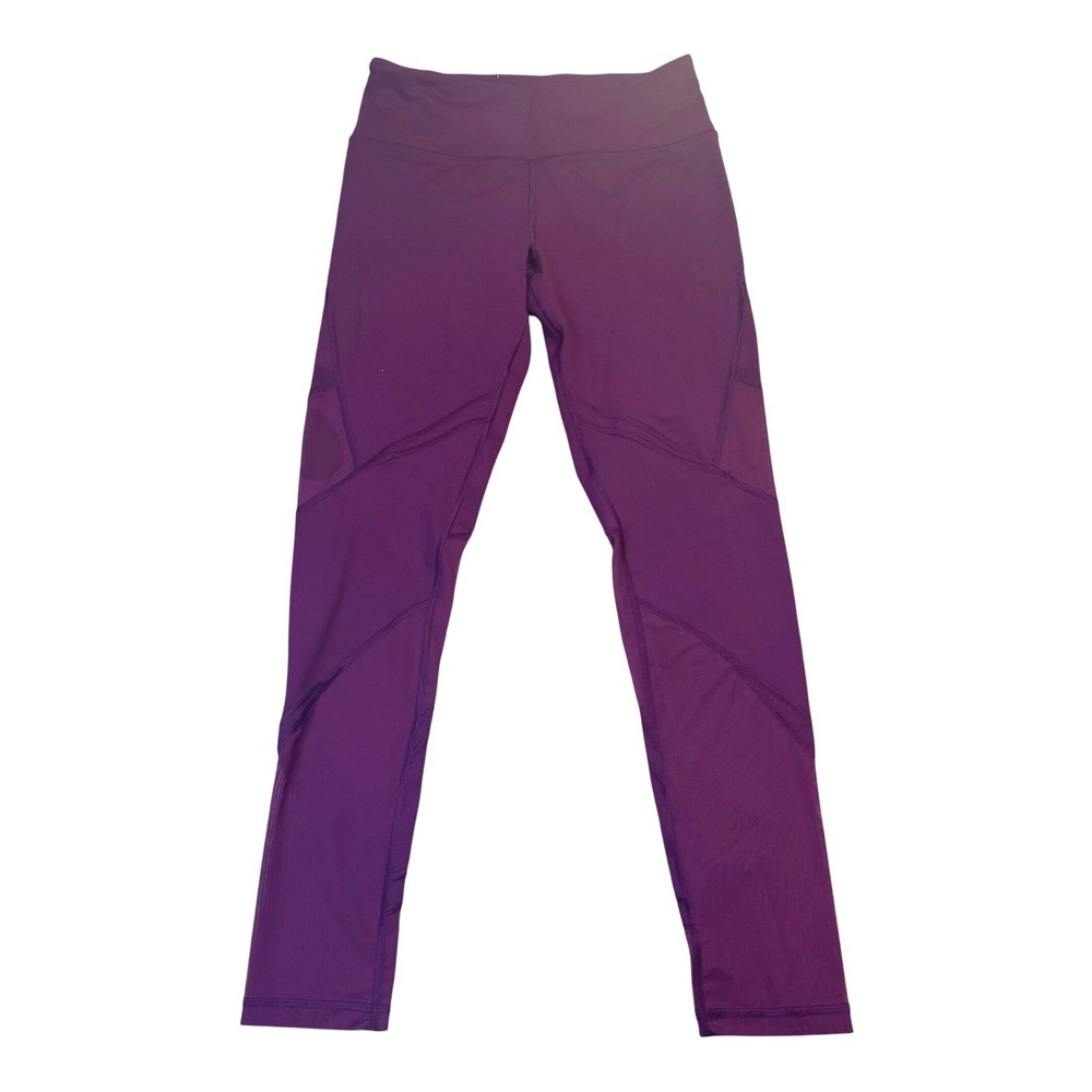 Victoria Sport Knockout Purple Mesh Panel Activewear Leggings Womens Medium